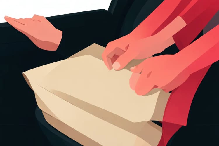 Instalação de capa de couro no banco do carro