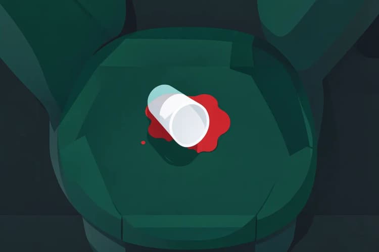 Vista de cima de um banco de carro com capa impermeável, com um copo de água virado sobre ela sem vazar.