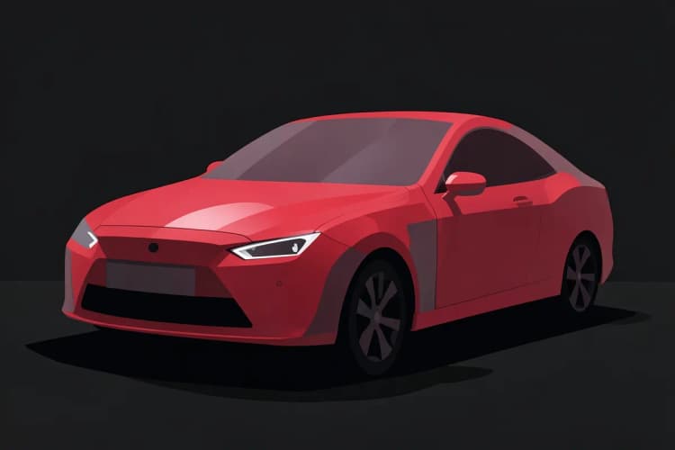 Capa de carro transparente mostrando o contorno de um carro de luxo sob luz solar intensa