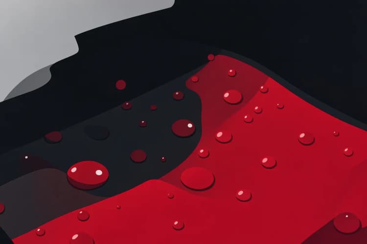 Capa de banco de carro com textura impermeável, protegendo o assento de derramamento de líquidos.