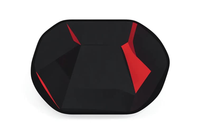 Capa de carro para pet com design esportivo e detalhes em vermelho