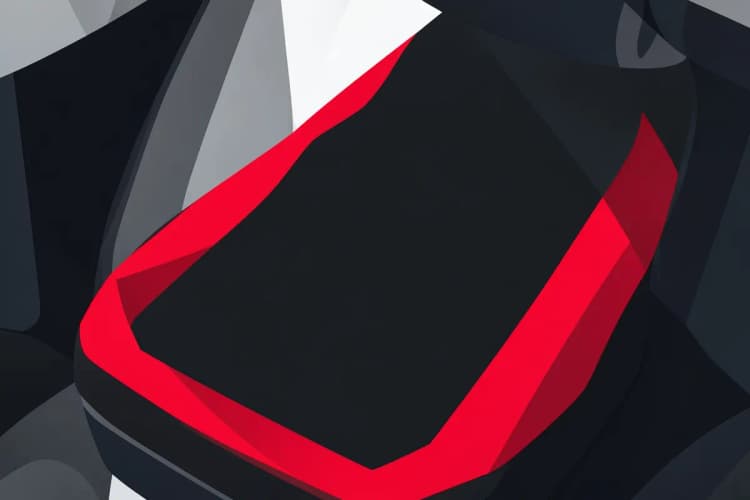 Capa de banco automotivo esportiva preta de neoprene em um assento de carro, com detalhes em vermelho